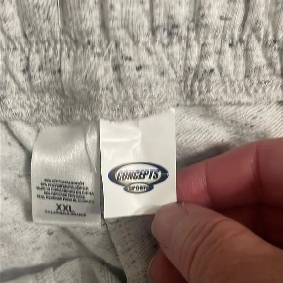 Gray Athletic Shorts with Elastic Waistband and Team Logo NWOT - Picture 7 of 7